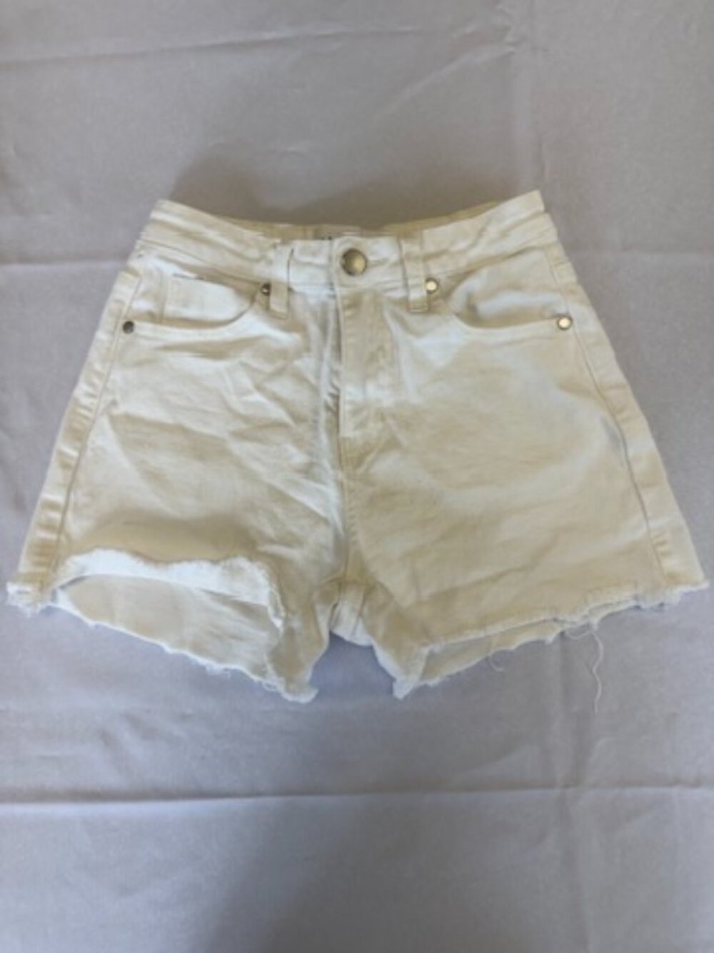 Abound White Denim Cut Off Shorts Size 26